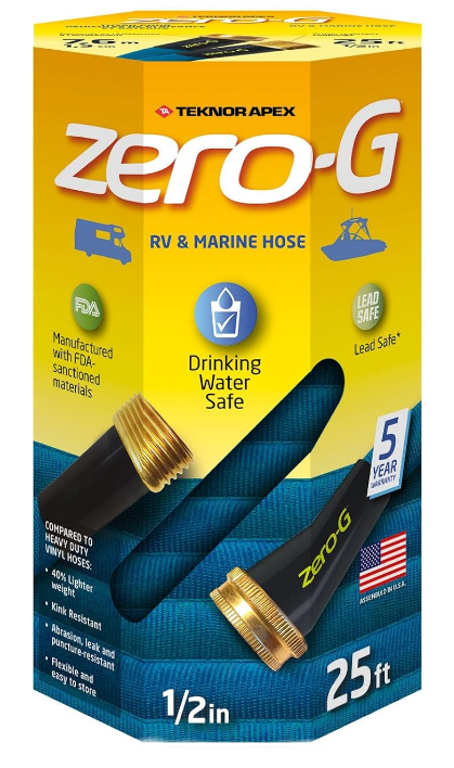 Teknor Apex Company 4006-25 Zero-G RV/Marine Hose - 1/2" x 25', Blue