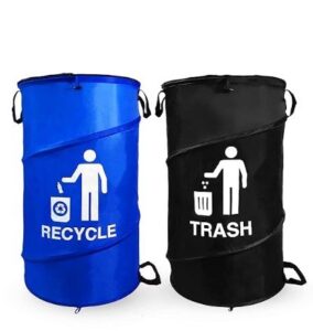 Gigco21 pop up Recycle and Trash collapsible garbage containers