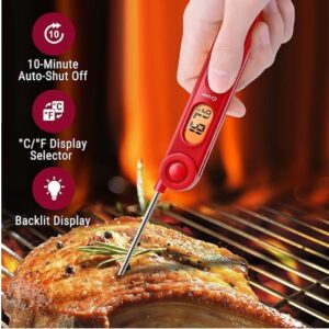 ThermoPro TP03B Digital Instant Read Meat Thermometer with Backlight LCD