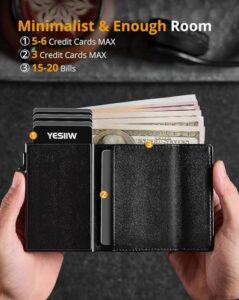 YESIIW Airtag Wallet for Men