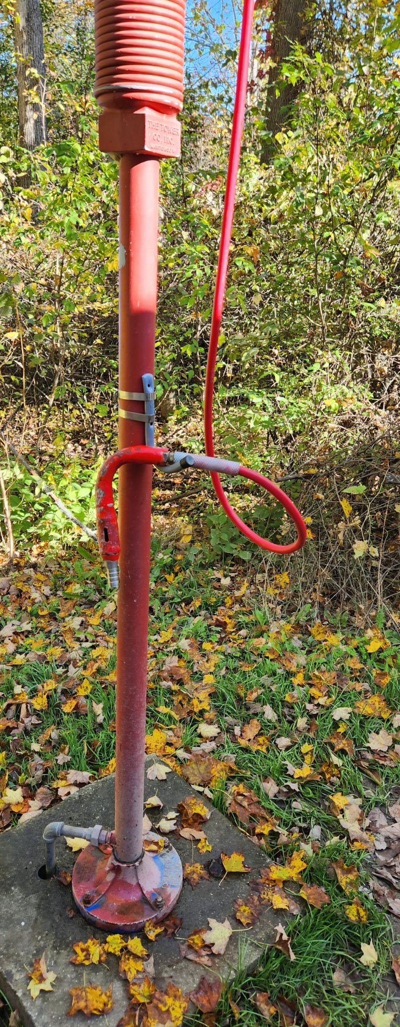 Use the water hose to rinse your sewer hose but never drink or fill up jugs of water to drink from this