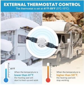 12V RV Water Tank Heating Pad