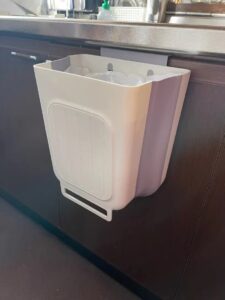 Garbage Can Hanging Foldable Plastic Wall Mounted Trash Bin