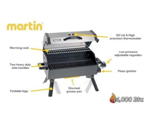 MARTIN Portable Propane BBQ Grill