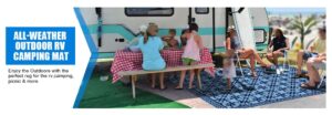 TIPHOPE RV Outdoor Rugs Reversible Mats