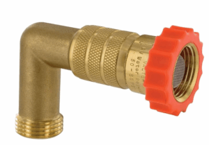 Valterra Brass Water Regulator with 90 degree hose saver