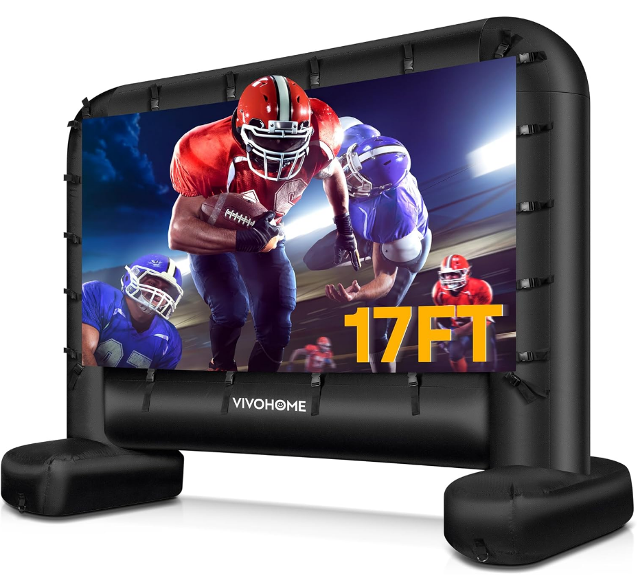 VIVOHOME 17 FT Inflatable Projector Screen