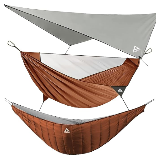 CROSSHIP Camping Hammock with Mosquito Net