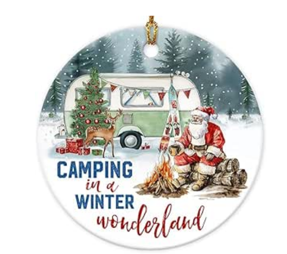 Camping Ornaments for Christmas Tree Decorations