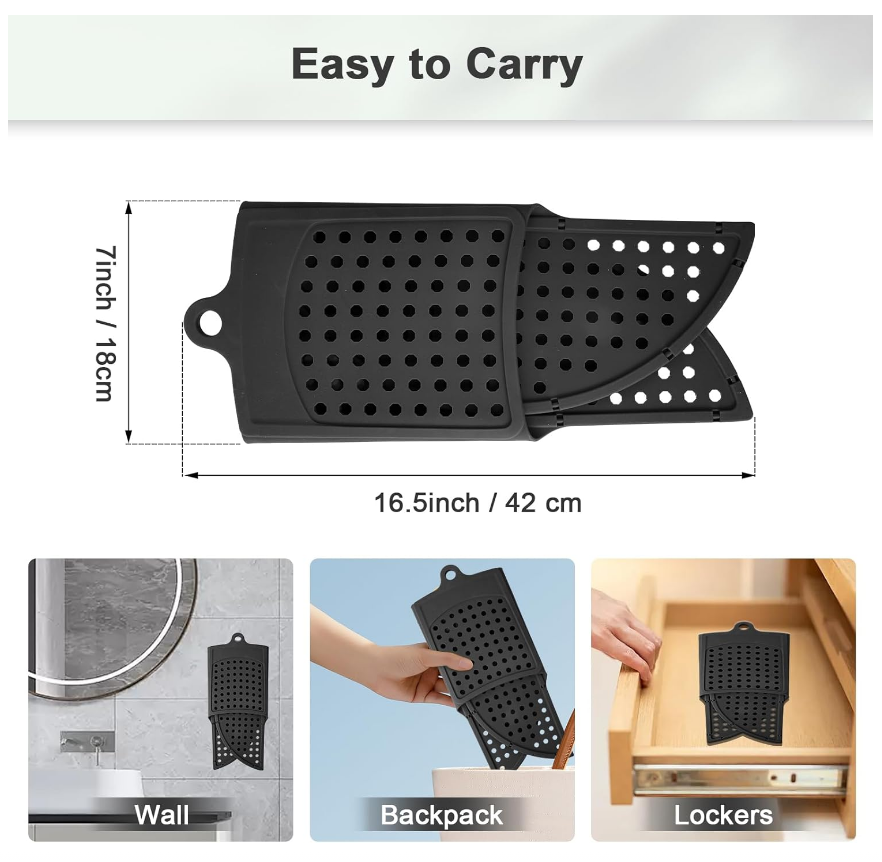 YHJWW Foldable Bathroom Sink Cover