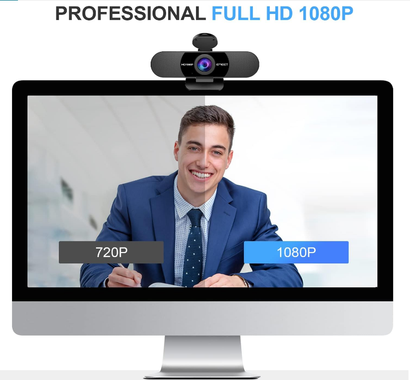 EMEET 1080P Webcam with Microphone
