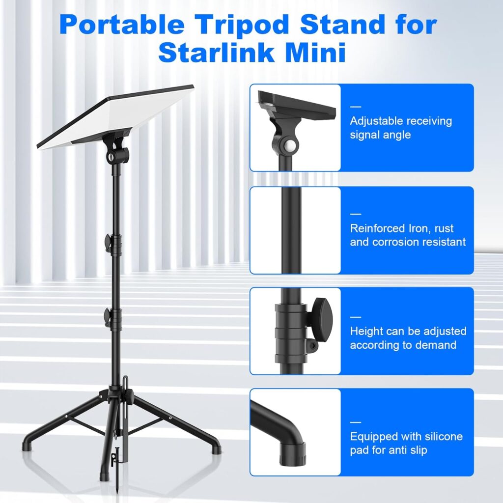Starlink-Mini-Tripod-Mount-Adjustabl-With-Nail