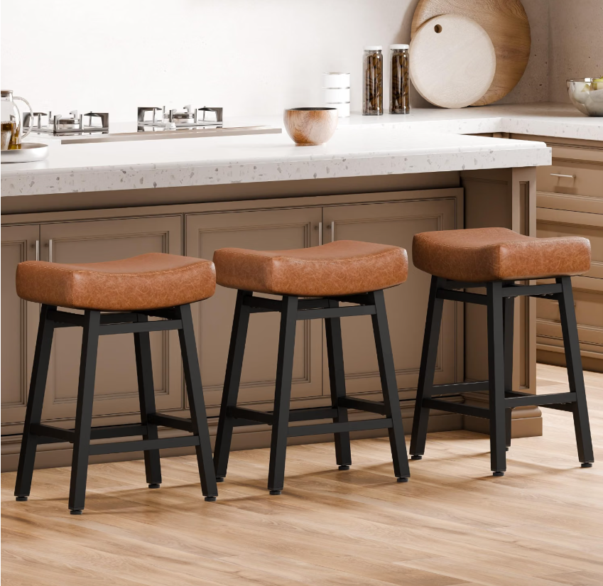 Counter Height Bar Stools Set of 3