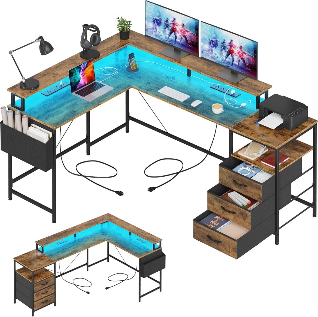 GYIIYUO L Shaped Desk