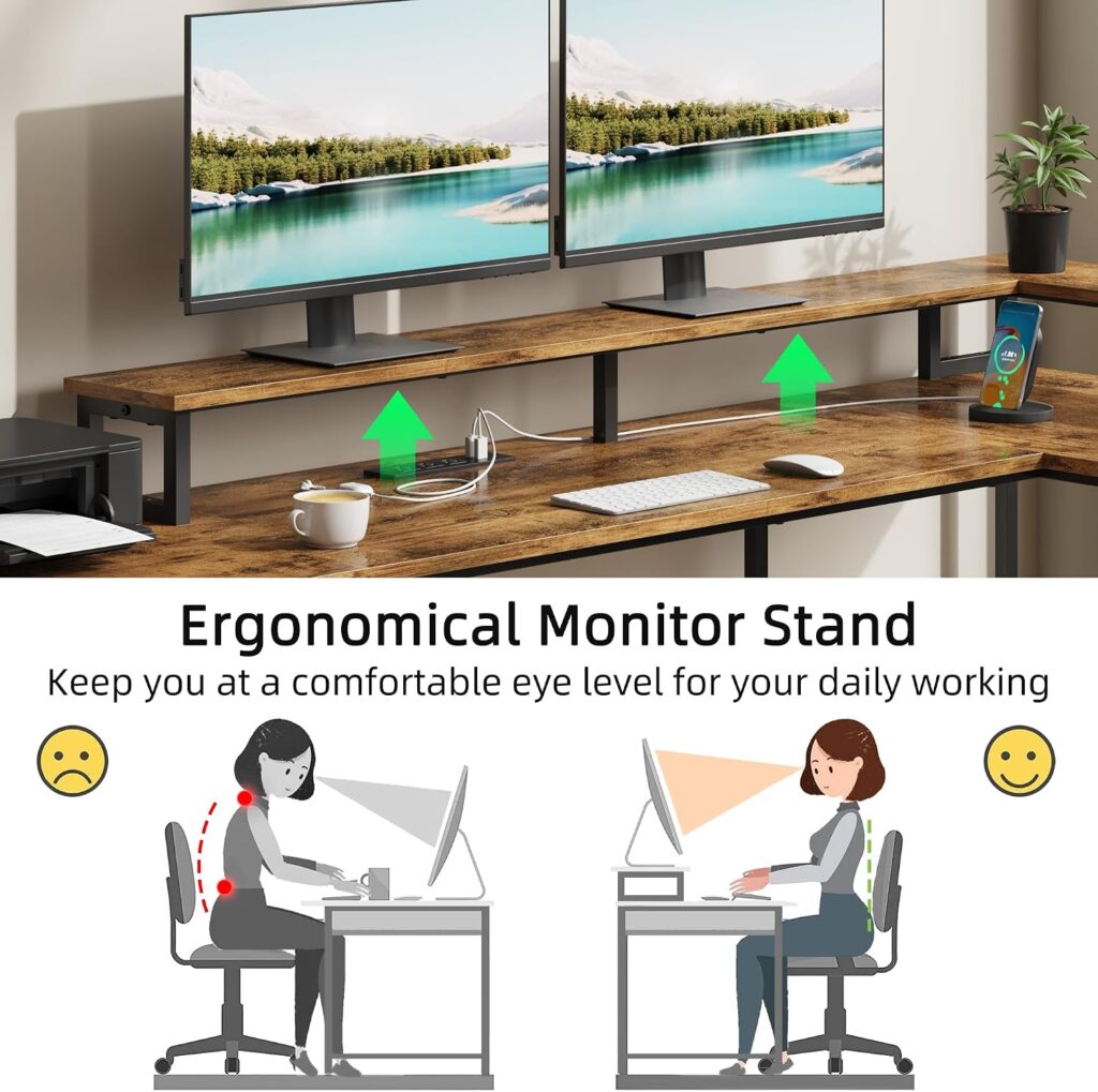 GYIIYUO L Shaped Desk