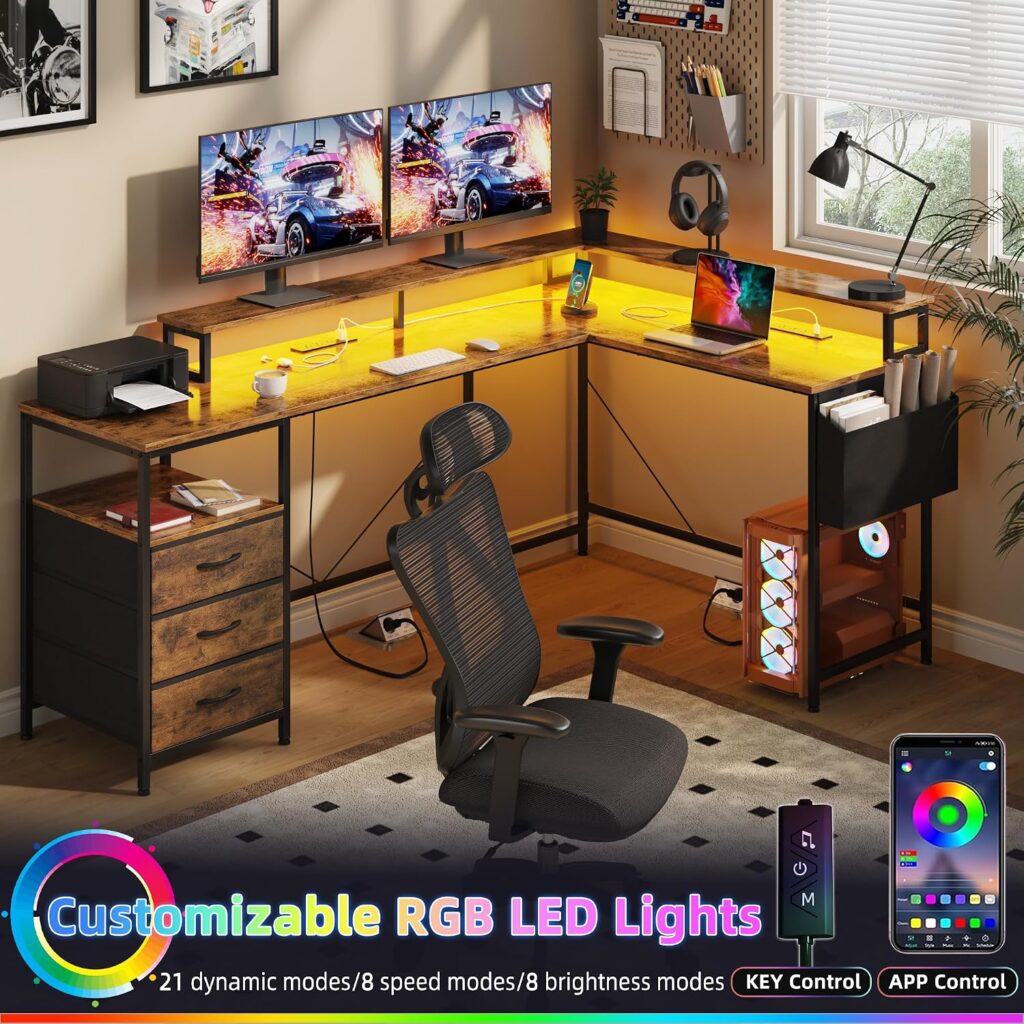 GYIIYUO L Shaped Desk